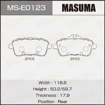 Má Phanh Sau Mercedes GL350 GL400 GL450 GL500 07-15 , CLA45 07-19 , GLA45 14+ , GLE250 GLE350 GLE400 15-18 GLS400 15-19