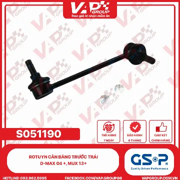 GSP Rotuyn cân bằng trước trái D-MAX 04 +, MUX 13+