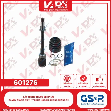 GSP LÁP TRONG TRƯỚC BÊN PHẢI CAMRY ASV50 2.5 11-17 RĂNG NGOÀI 24 RĂNG TRONG 32