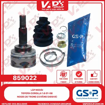 GSP LÁP ngoài Toyota Corolla 1.6 01-08 Ngoài 26 trong 23 răng (ABS48)
