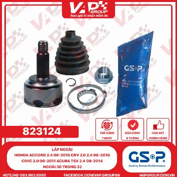 GSP Láp Ngoài HONDA ACCORD 2.4 08-2015 CRV 2.0 2.4 06-2016 CIVIC 2.0 06-2011 ACURA TSX 2.4 08-2014 Ngoài 30 Trong 32