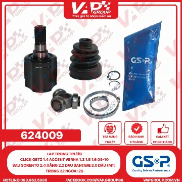 GSP Láp Trong Trước CLICK GETZ 1.4 ACCENT Verna 1.3 1.5 1.6 05-10 SAU SORENTO 2.4 XĂNG 2.2 DẦU SANTAFE 2.0 DẦU (MT) TRONG 22 NGOÀI 25