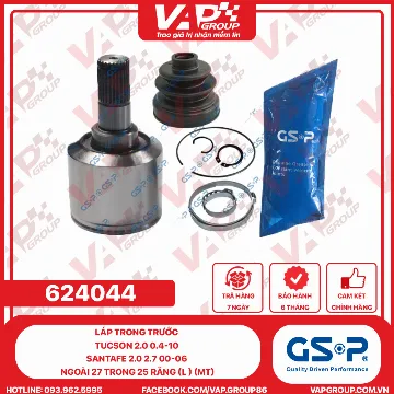 GSP Láp Trong Trước Tucson 2.0 0.4-10 SANTAFE 2.0 2.7 00-06 Ngoài 27 Trong 25 Răng (L ) (Mt)