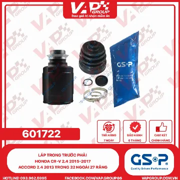 GSP Láp Trong Trước Phải Honda CR-V 2.4 2015-2017, Accord 2.4 2013 Trong 32 Ngoài 27 Răng