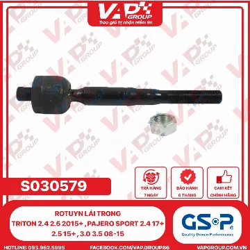 GSP Rotuyn Lái Trong Triton 2.4 2.5 2015+ , Pajero Sport 2.4 17+ , 2.5 15+ , 3.0 3.5 08-15