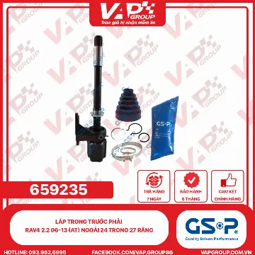 GSP LÁP trong trước phải RAV4 2.2 06-13 (AT) Ngoài 24 trong 27 răng