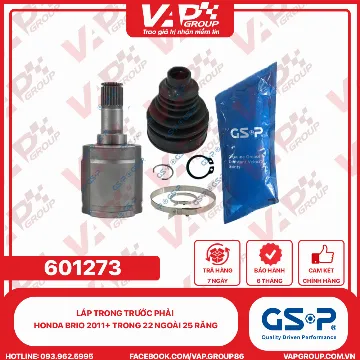 GSP Láp Trong Trước Phải Honda Brio 2011+ Trong 22 Ngoài 25 Răng