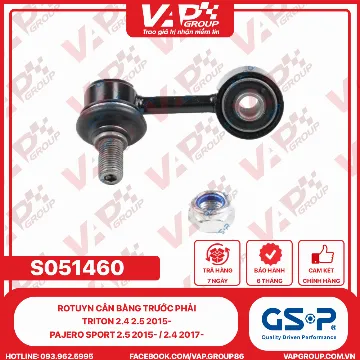 GSP Rotuyn Cân Bằng Trước Phải Triton 2.4 2.5 2015-, Pajero Sport 2.5 2015- / 2.4 2017-
