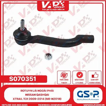 GSP Rotuyn Lái Ngoài Phải Nissan Qashqai, Xtrail T31 2009-2014 (ME-N201R)