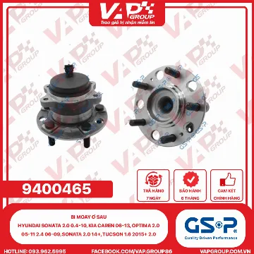 GSP Bi Moay Ơ Sau Hyundai Sonata 2.0 0.4-10, Kia Caren 06-13, Optima 2.0 05-11 2.4 06-09, Sonata 2.0 14+, Tucson 1.6 2015+ 2.0 15-20, Kia Optima 2.0 2.4 2015+, K5 2.0 15-20, Sportage 2.0 2015+ 1.6 15-21 (Abs)