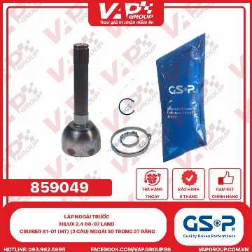 GSP LÁP ngoài trước Hilux 2.4 88-97 Land Cruiser 81-01 (MT) (2 cầu) Ngoài 30 trong 27 răng