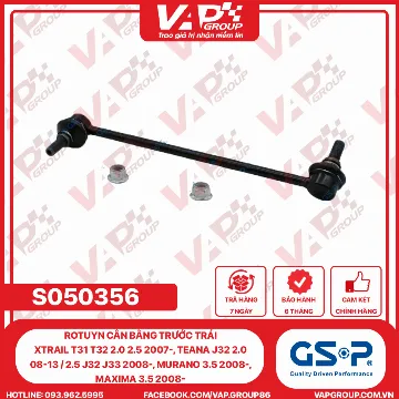 GSP Rotuyn Cân Bằng Trước Trái Xtrail T31 T32 2.0 2.5 2007-, Teana J32 2.0 08-13 / 2.5 J32 J33 2008-, Murano 3.5 2008-, Maxima 3.5 2008-