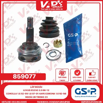 GSP LÁP ngoài Lexus ES350 3.5 06-12 Corolla 1.6 92-99 1.8 97-01 4AFE Corona 1.6 92-98 NGOÀI 26 TRONG 23