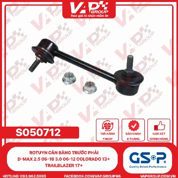 GSP Rotuyn Cân Bằng Trước PHẢI D-Max 2.5 06-18 3.0 06-12 Colorado 13+ Trailblazer 17+