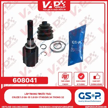 GSP Láp Trong Trước Trái Cruze 1.6 08-15 1.8 09-17 Ngoài 34 Trong 32
