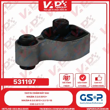 GSP Cao Su Chân Máy Sau Mazda 3 2.0 2013+ Mazda 6 2.0 2012+ 2.5 12-18 Cx5 2.0 11-17