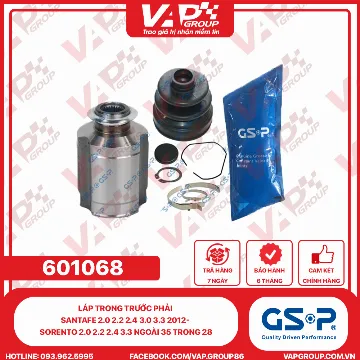 GSP Láp Trong Trước Phải SANTAFE 2.0 2.2 2.4 3.0 3.3 2012- SORENTO 2.0 2.2 2.4 3.3 NGOÀI 35 TRONG 28