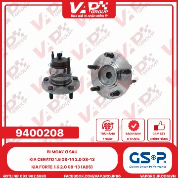 GSP Bi Moay Ơ Sau Kia Cerato 1.6 08-14 2.0 08-13, Kia Forte 1.6 2.0 08-13 (Abs)