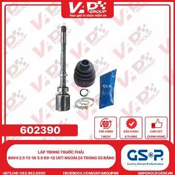 GSP LÁP trong trước phải RAV4 2.5 13-18 3.5 09-12 (AT) Ngoài 24 trong 33 răng