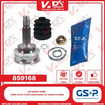 GSP LÁP ngoài trước Yaris 1.0 05-11 (MT) (ABS) Ngoài 24 trong 22 răng