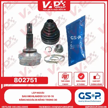GSP LÁP ngoài sau Highlander 3.5 10-16 răng ngoài 26 răng trong 30