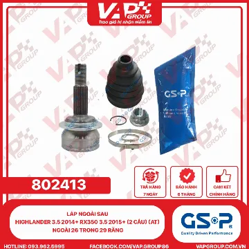 GSP LÁP ngoài sau Highlander 3.5 2014+ RX350 3.5 2015+ (2 cầu) (AT) Ngoài 26 trong 29 răng
