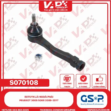 GSP Rotuyn Lái Ngoài Phải Peugeot 3008 5008 2009-2017