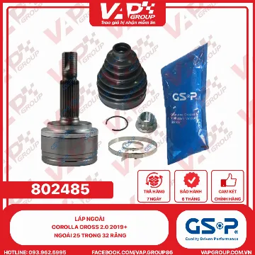 GSP LÁP ngoài Corolla Cross 2.0 2019+ Ngoài 25 trong 32 răng