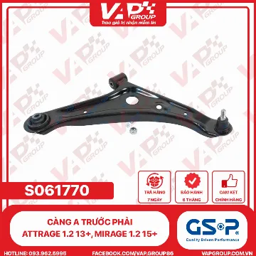 GSP CÀNG A TRƯỚC Phải ATTRAGE 1.2 13+, MIRAGE 1.2 15+
