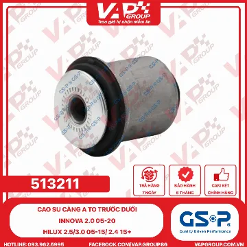 GSP Cao Su Càng A To Trước Dưới Innova 2.0 05-20, Hilux 2.5/3.0 05-15/ 2.4 15+