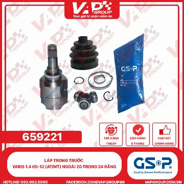 GSP LÁP trong trước Yaris 1.4 05-12 (AT/MT) Ngoài 20 trong 24 răng