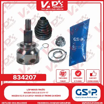 GSP Láp Ngoài Trước MAZDA Cx5 2.0 2.5 11-17 Mazda 6 2.0 2.5 2012+ Ngoài 31 Trong 24 Răng