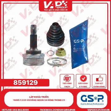 GSP LÁP ngoài trước yaris 1.3 02-05 răng ngoài 24 răng trong 22