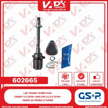 GSP LÁP trong trước phải Camry 2.5 2018+ Avalon 2.5 3.5 2018+ Ngoài 24 trong 27 răng