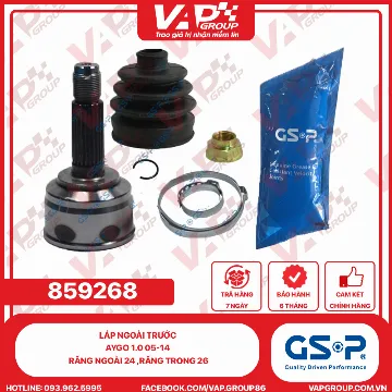 GSP LÁP NGOÀI TRƯỚC Aygo 1.0 05-14 răng ngoài 24 ,răng trong 26