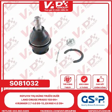 GSP Rotuyn Trụ Đứng Trước Dưới Land Cruise Prado 150 09+ , 4 Runner 2.7 4.0 09-15 ,Gx460 4.6 09+