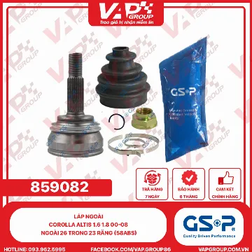 GSP LÁP ngoài COROLLA ALTIS 1.6 1.8 00-08 Ngoài 26 trong 23 răng (58ABS)