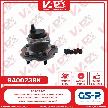 GSP Bi Moay Ơ Sau Camry ASV70 2.5 2017+ RAV4 2.4 3.5 05-12 2.5 12-15 Lexus Nx200T 2.0 14-17 Nx300 2.0 17-21 HS250h 2.4 09-18 ES300H 2.5 18+ (Abs)
