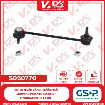GSP Rotuyn Cân Bằng Trước Phải Morning PICANTO 1.0 2012+ Hyundai I20 1.2 1.4 08-