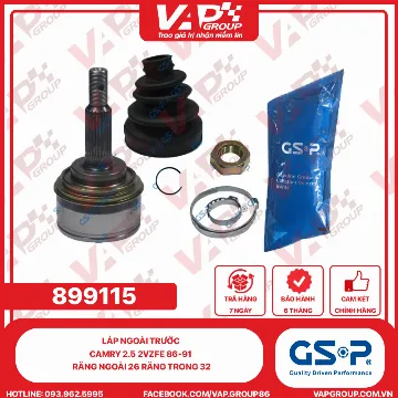GSP LÁP NGOÀI TRƯỚC CAMRY 2.5 2VZFE 86-91 RĂNG NGOÀI 26 RĂNG TRONG 32