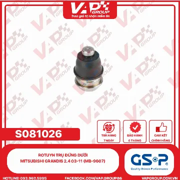 GSP Rotuyn Trụ Đứng Dưới Mitsubishi Grandis 2.4 03-11 (MB-9607)