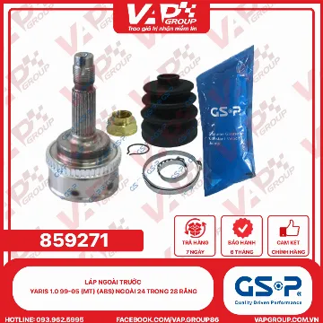 GSP LÁP ngoài trước Yaris 1.0 99-05 (MT) (ABS) Ngoài 24 trong 28 răng