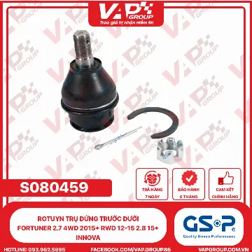 GSP Rotuyn Trụ Đứng Trước Dưới Fortuner 2.7 4Wd 2015+ Rwd 12-15 2.8 15+ innova