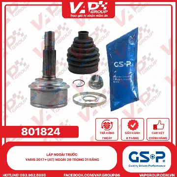 GSP LÁP ngoài trước Yaris 2017+ (AT) Ngoài 26 trong 21 răng