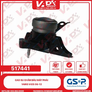 GSP Cao su chân đầu máy phải yaris vios 06-13