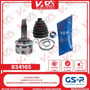 GSP Láp Ngoài Trước Ranger 2.0 2.2 3.2 12-19 MAZDA BT50 EVEREST 2.5 XĂNG Ngoài 28 Trong 26 Răng