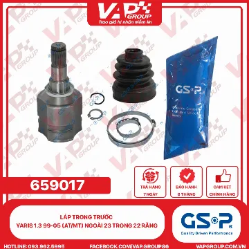 GSP LÁP trong trước Yaris 1.3 99-05 (AT/MT) Ngoài 23 trong 22 răng