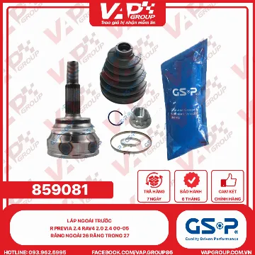 GSP LÁP NGOÀI TRƯỚC R PREVIa 2.4 RAV4 2.0 2.4 00-05 RĂNG NGOÀI 26 RĂNG TRONG 27