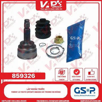 GSP LÁP ngoài trước Yaris 1.0 1SZFE (AT/MT) Ngoài 24 trong 28 răng