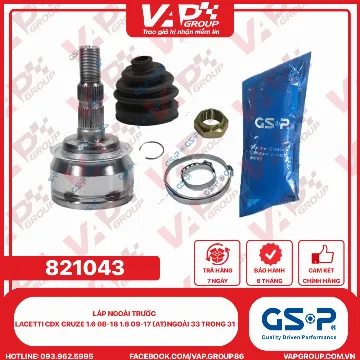 GSP Láp Ngoài Trước LACETTI CDX Cruze 1.6 08-18 1.8 09-17 (AT)Ngoài 33 Trong 31